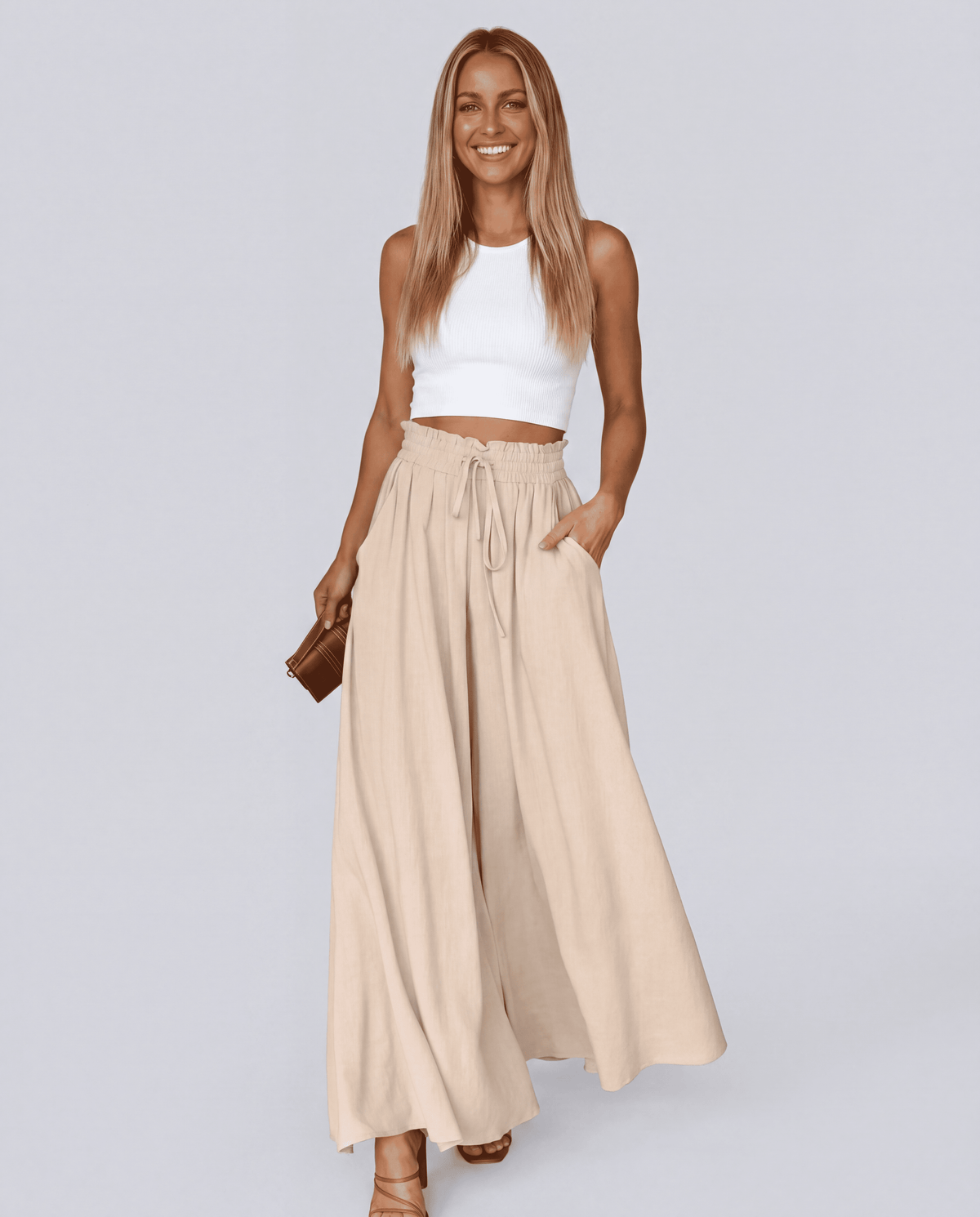 Women's Elastic Waist High Waist Basic Pants | S–XXL | 10 Colours