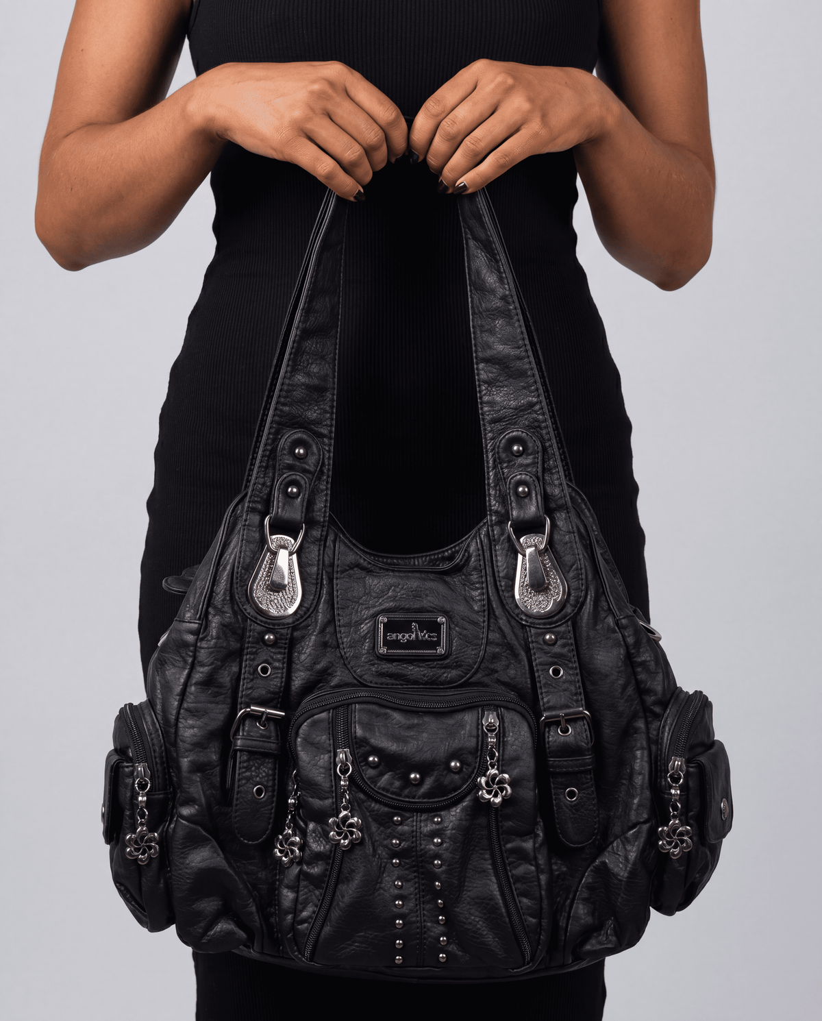 Women's PU Leather Satchel Shoulder Crossbody Bag | 4 Colours