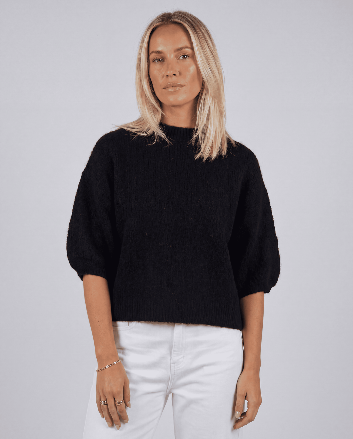 Women's Half Sleeve O-Neck Loose Knit Sweater | S–XL | 9 Colours
