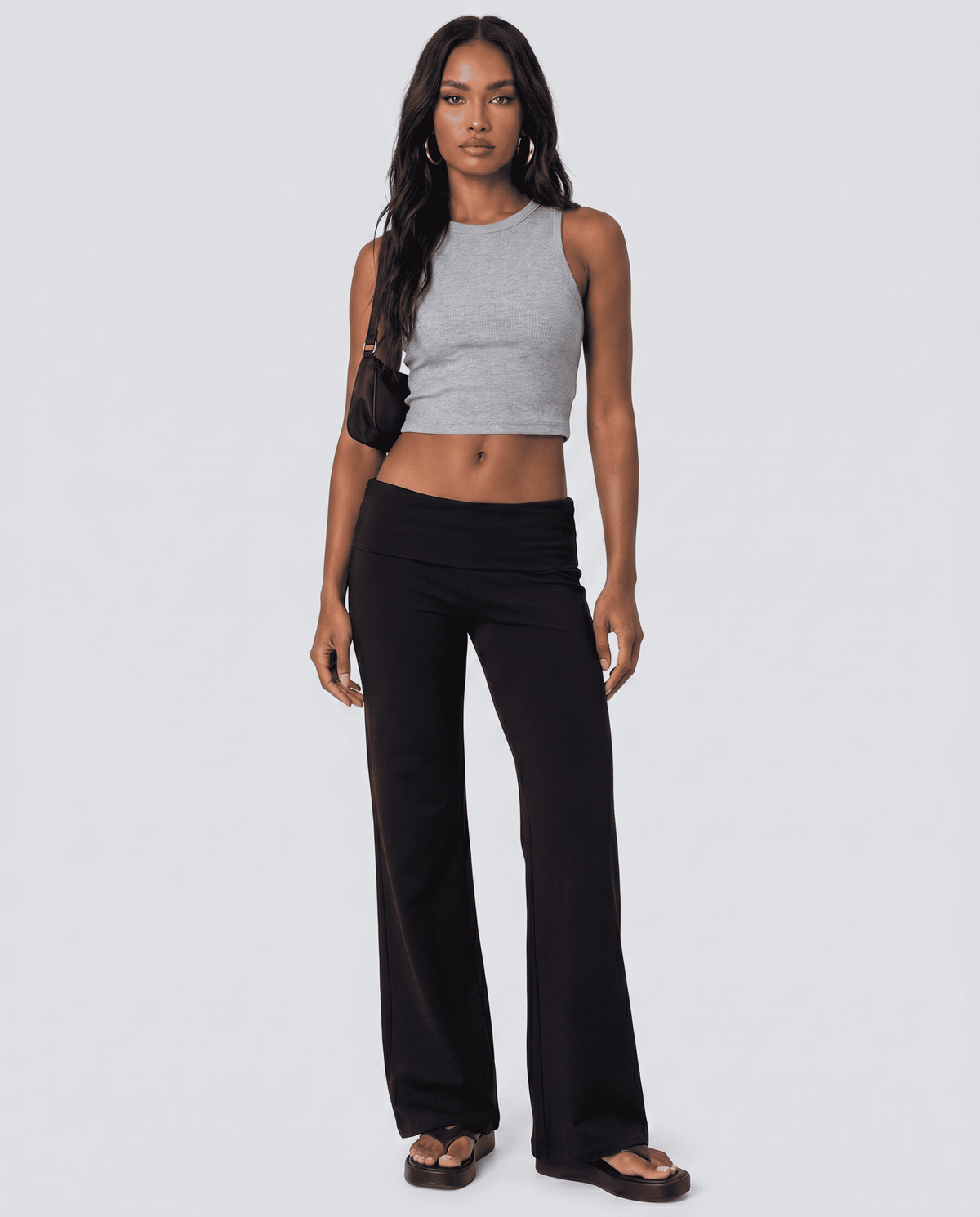 Women's Wide Leg Fold-Over Flare Sweatpants | S–XL | 15 Styles