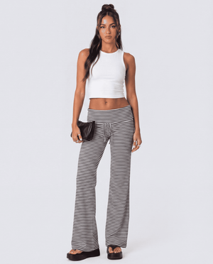 Black & White Stripes + Drawstring