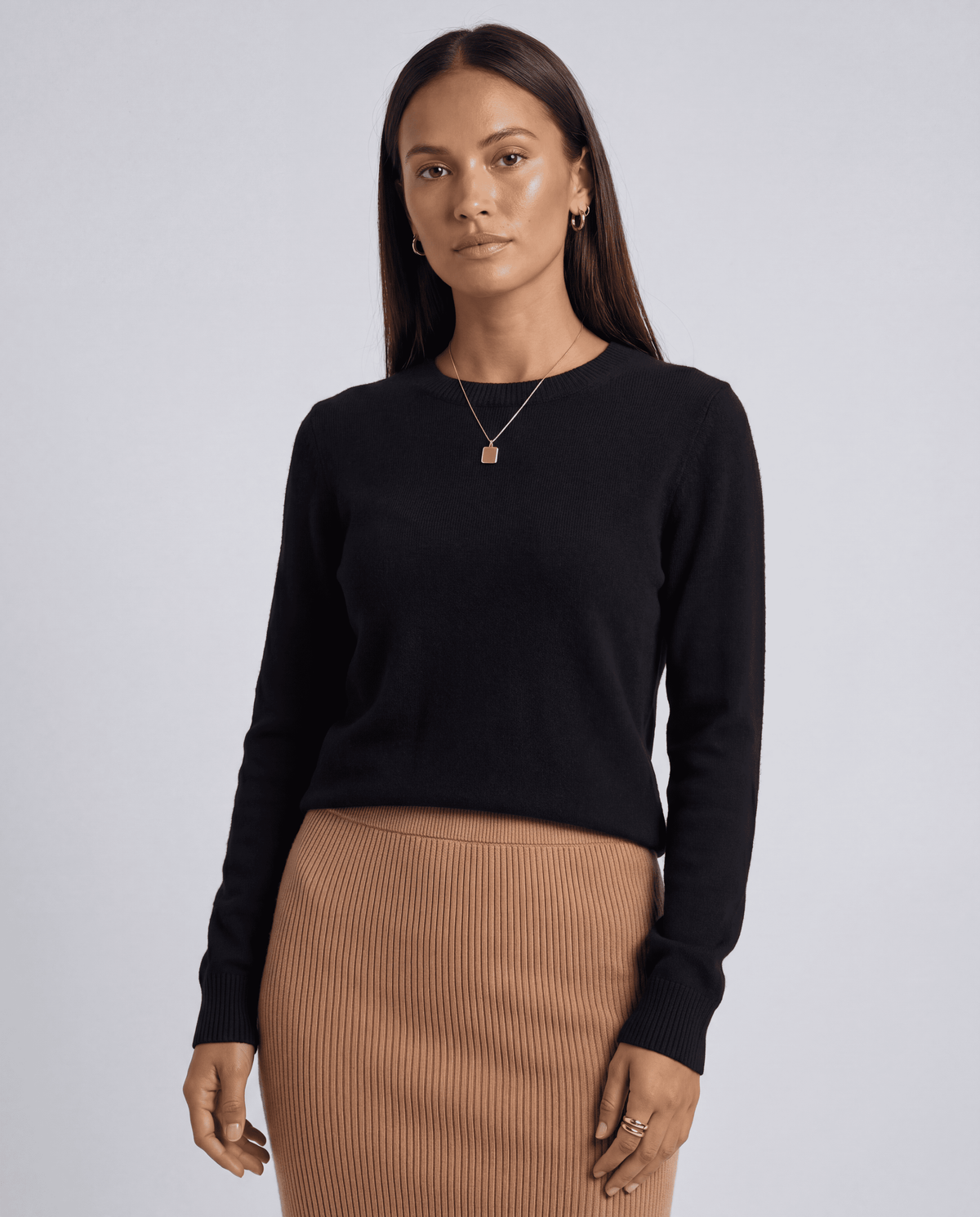 Women's O-Neck Basic Knit Pullover Sweater | S–XXL | 12 Colours