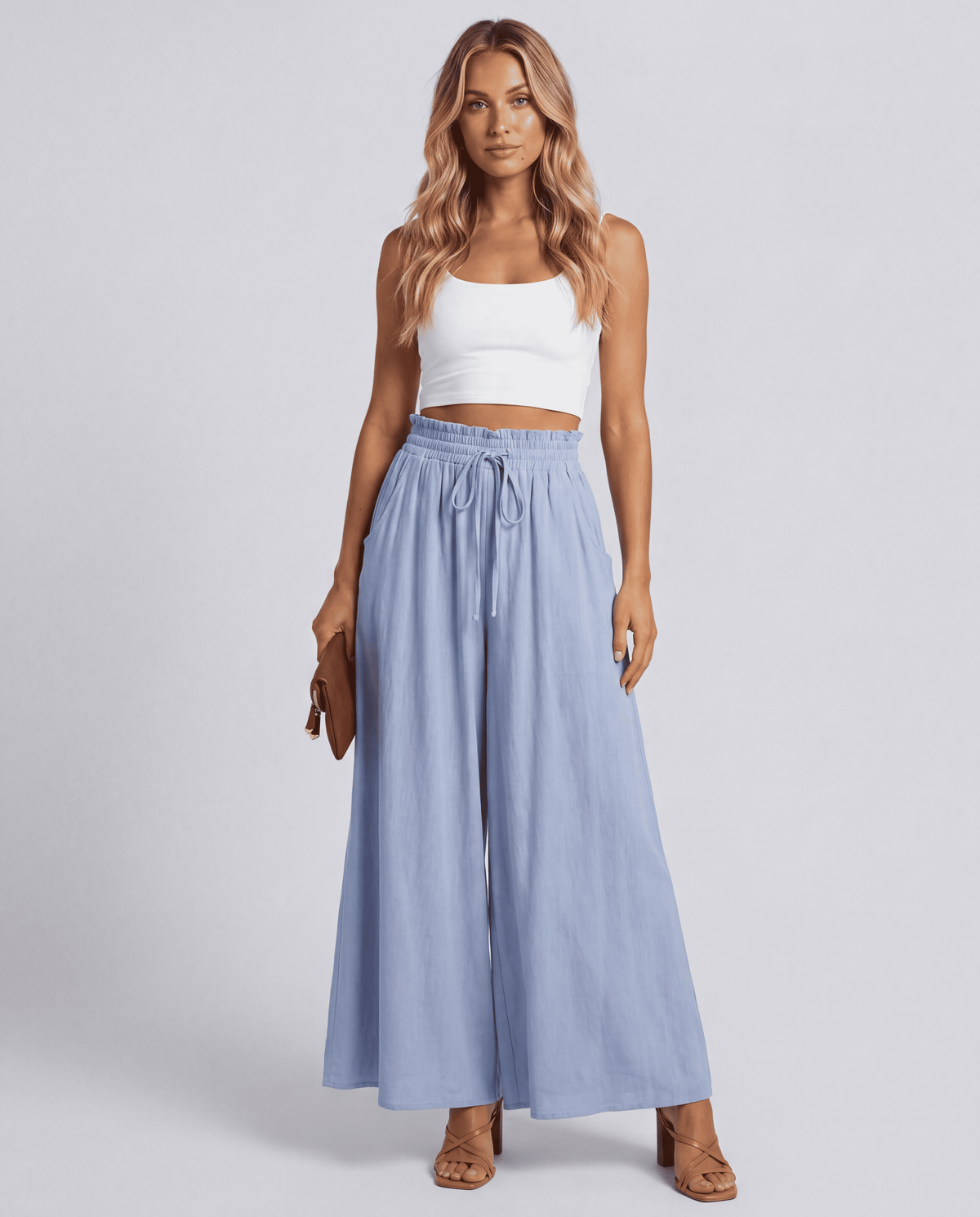 Women's Elastic Waist High Waist Basic Pants | S–XXL | 10 Colours