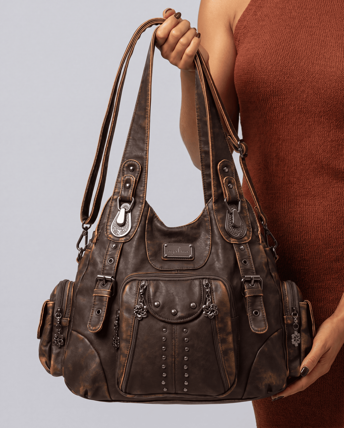 Women's PU Leather Satchel Shoulder Crossbody Bag | 4 Colours