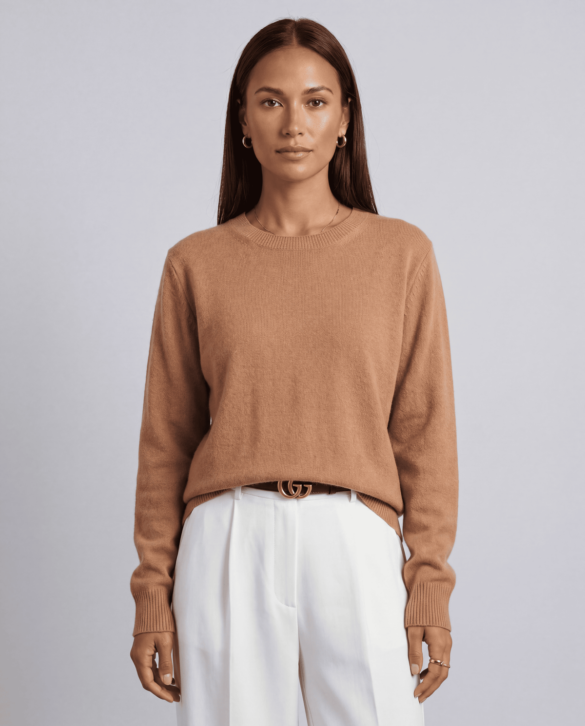 Women's O-Neck Basic Knit Pullover Sweater | S–XXL | 12 Colours