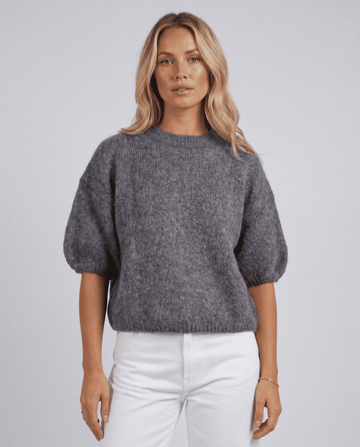 Women's Half Sleeve O-Neck Loose Knit Sweater | S–XL | 9 Colours