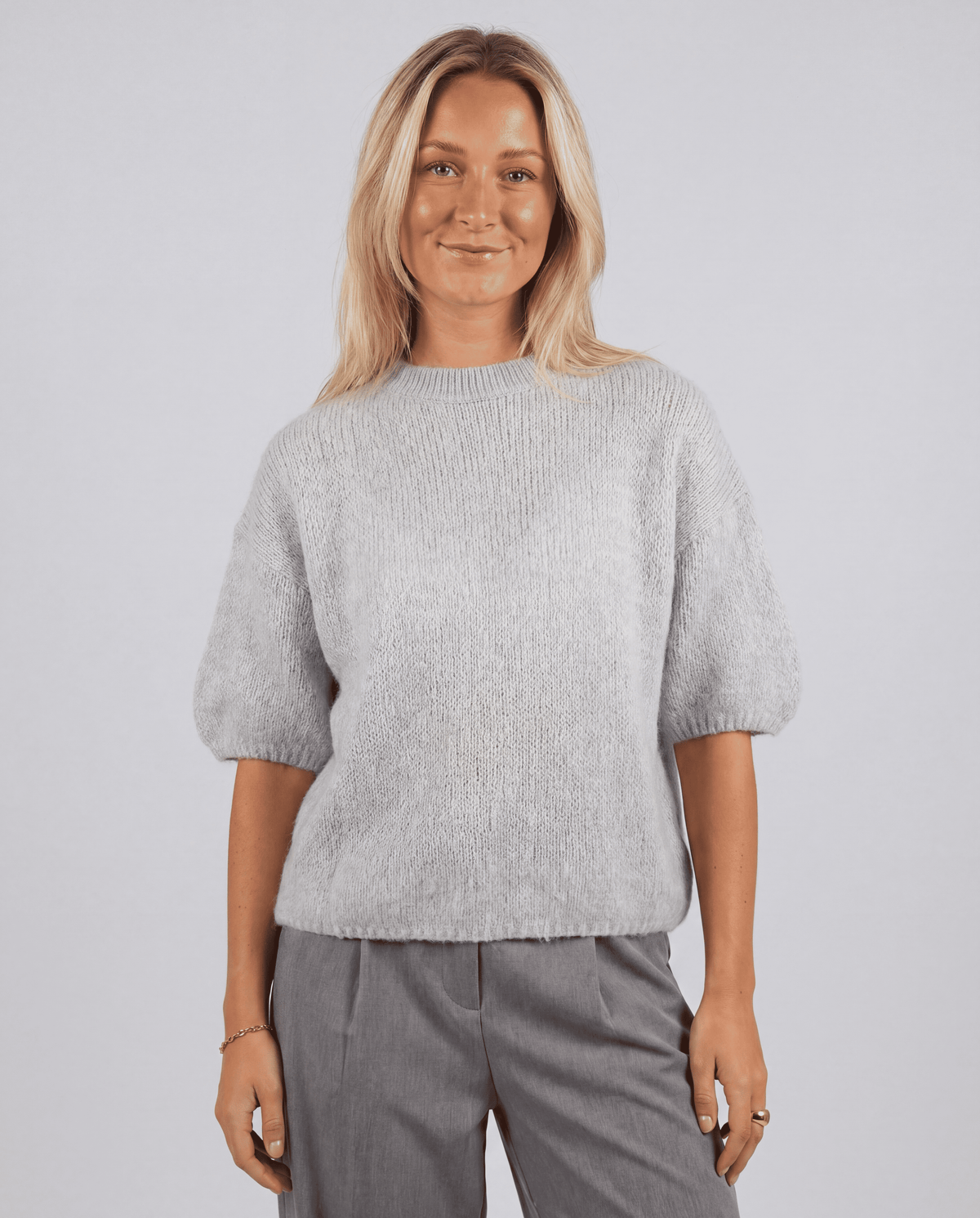 Women's Half Sleeve O-Neck Loose Knit Sweater | S–XL | 9 Colours