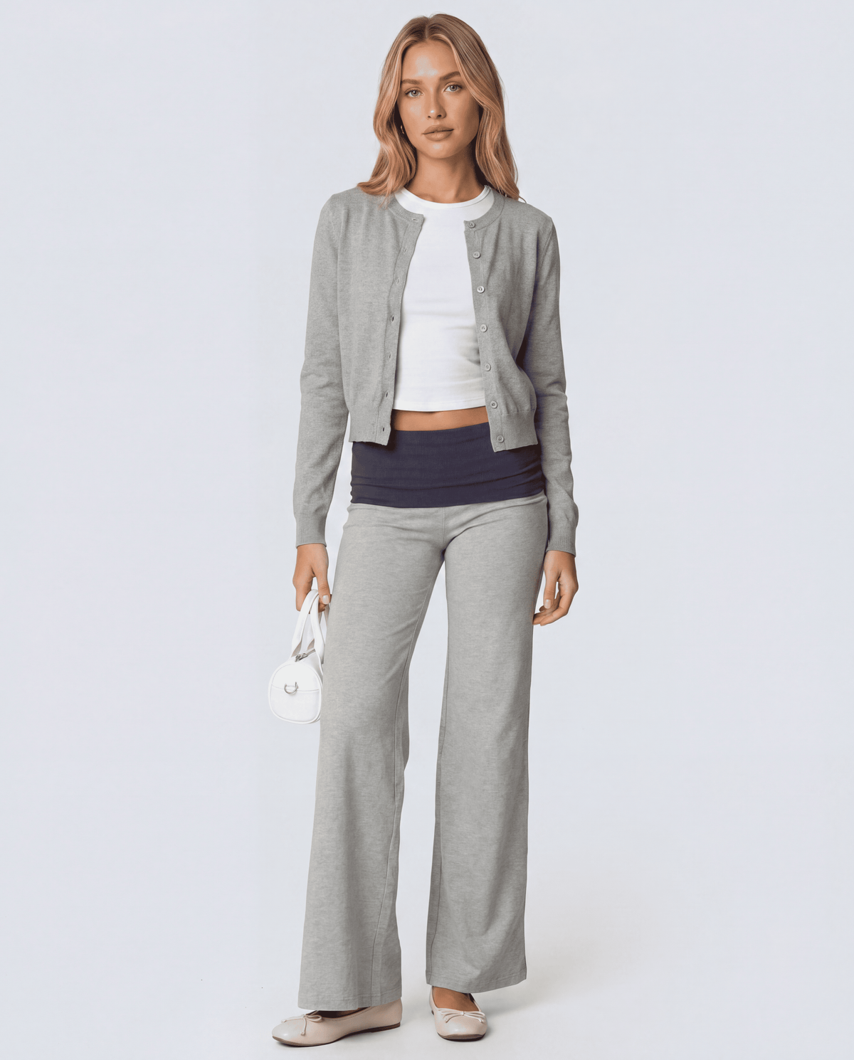 Women's Wide Leg Fold-Over Flare Sweatpants | S–XL | 15 Styles