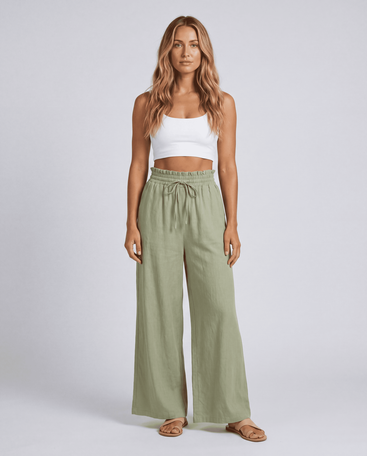 Women's Elastic Waist High Waist Basic Pants | S–XXL | 10 Colours