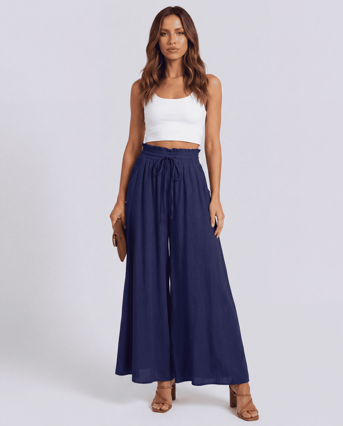 Women's Elastic Waist High Waist Basic Pants | S–XXL | 10 Colours