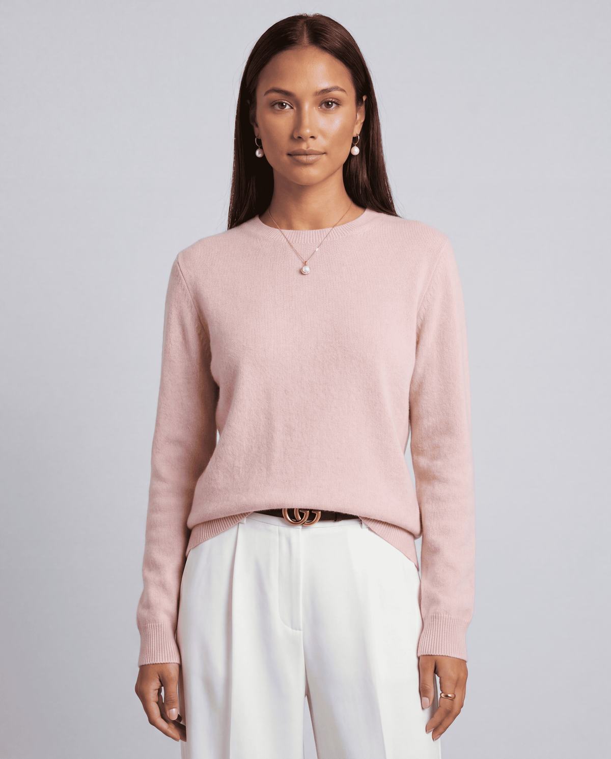 Women's O-Neck Basic Knit Pullover Sweater | S–XXL | 12 Colours