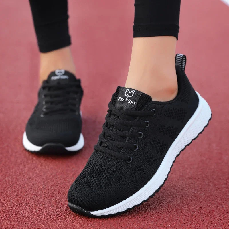Black Style B Women's Chunky Platform Vulcanize Running Sneakers