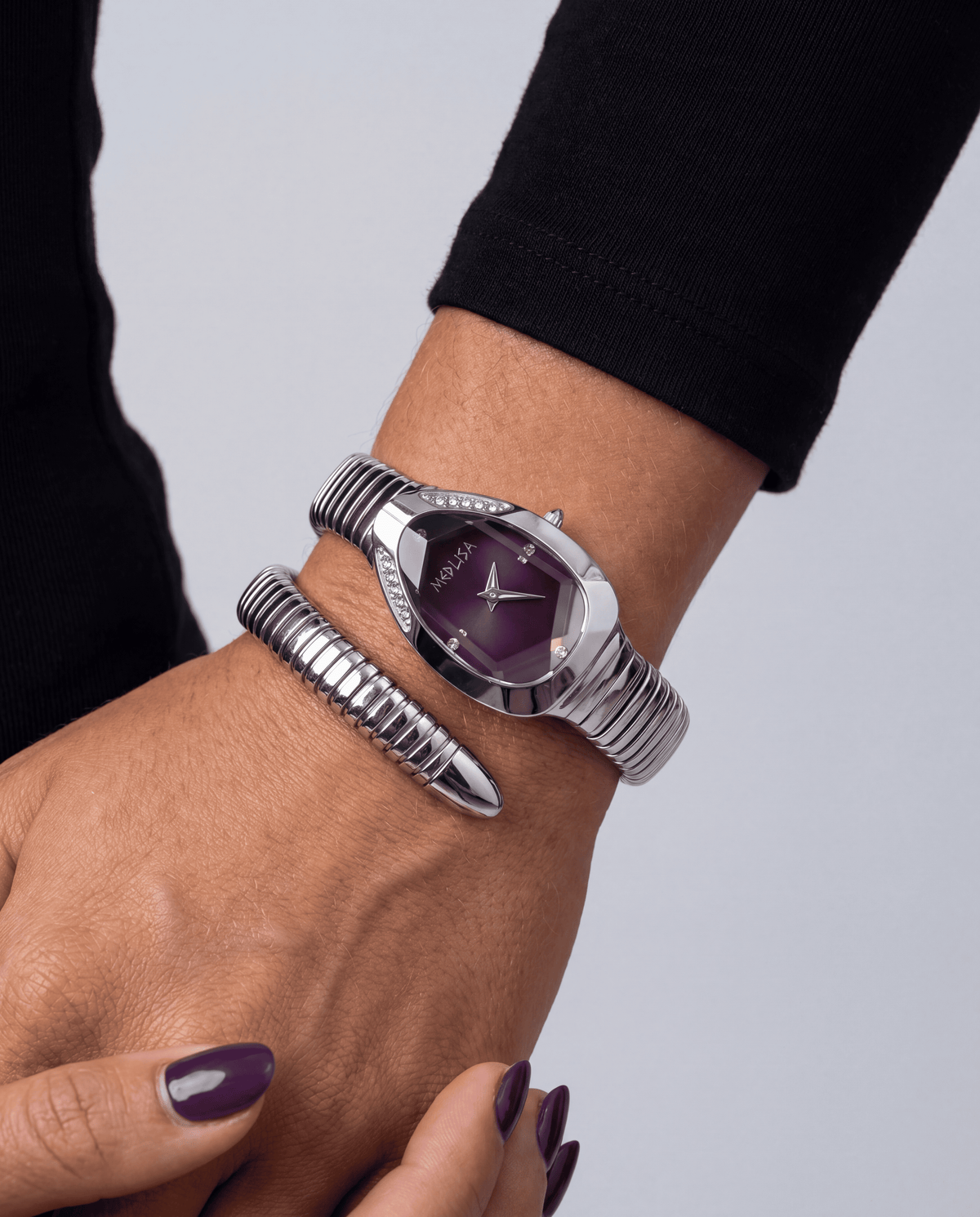 Women's Snake Diamond Bangle Dress Watch | 4 Styles