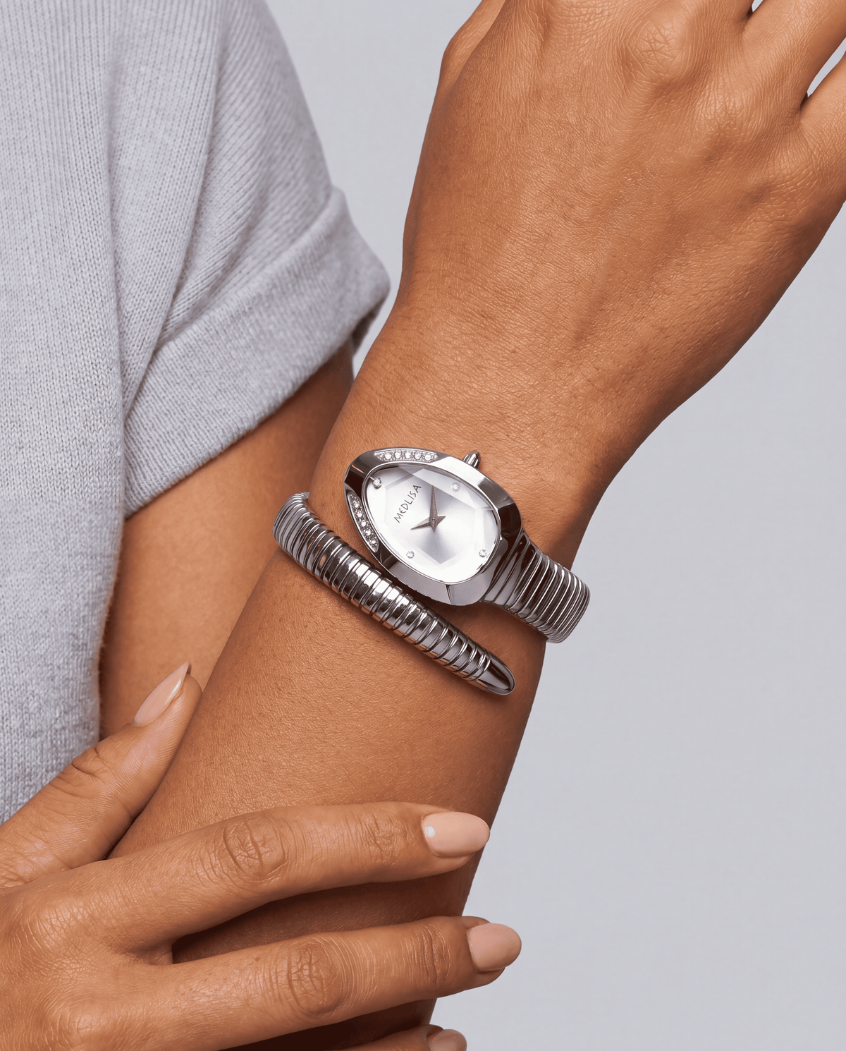 Women's Snake Diamond Bangle Dress Watch | 4 Styles