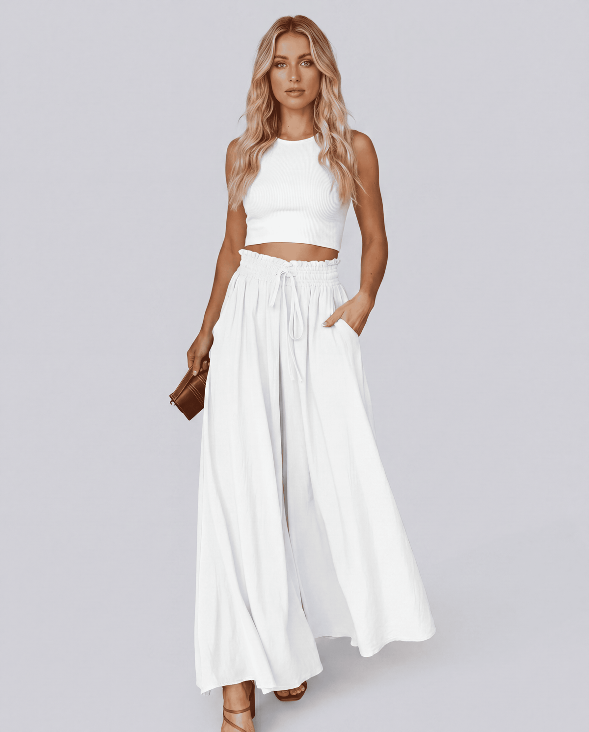 Women's Elastic Waist High Waist Basic Pants | S–XXL | 10 Colours