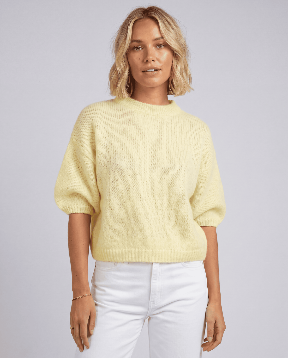 Women's Half Sleeve O-Neck Loose Knit Sweater | S–XL | 9 Colours