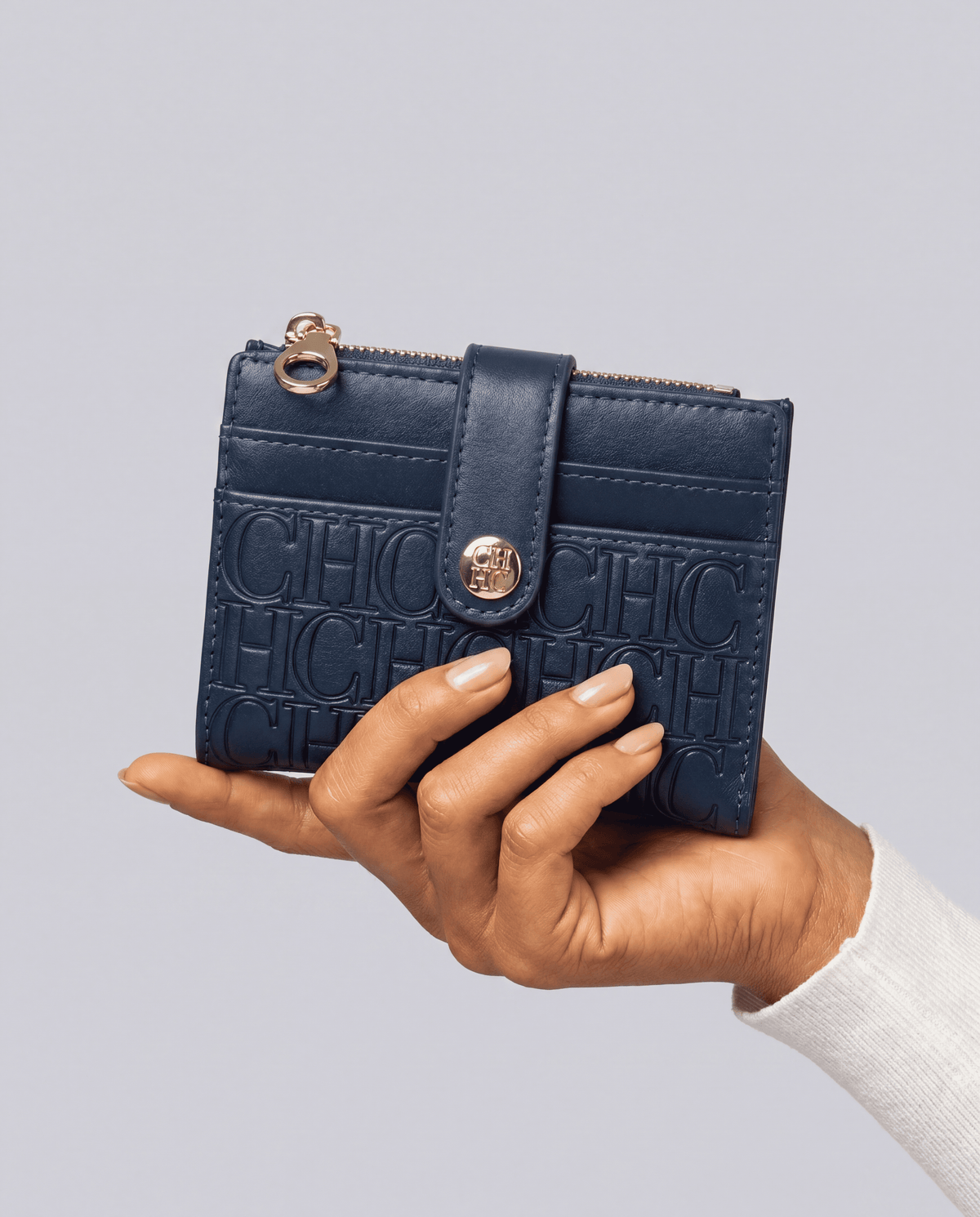 Women's Luxury Square Folding Button Wallet | 3 Colours
